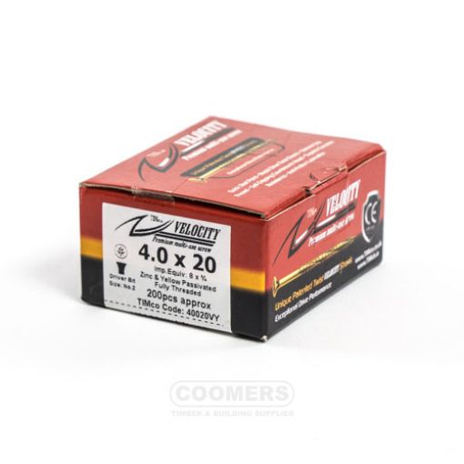 Picture of Velocity Premium Screw 4 x 20mm (Box of 200)