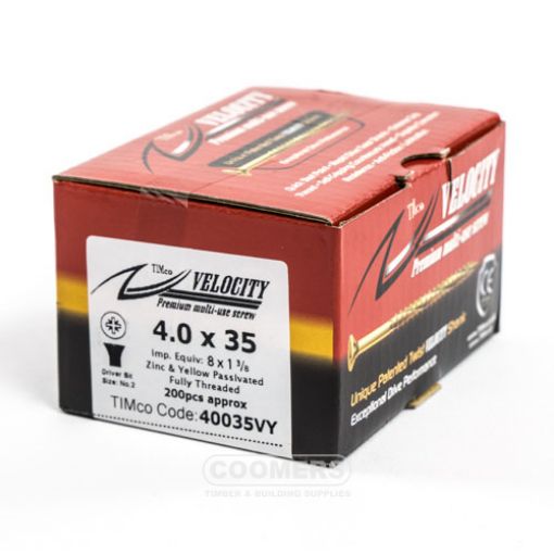 Picture of Velocity Premium Screw 4 x 35mm (Box of 200)