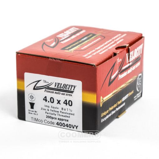 Picture of Velocity Premium Screw 4 x 40mm (Box of 200)