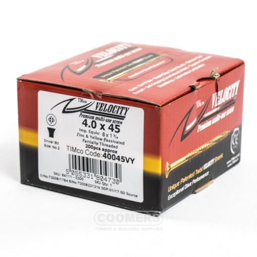 Picture of Velocity Premium Screw 4 x 45mm (Box of 200)