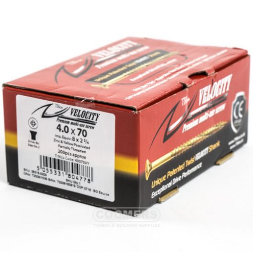Picture of Velocity Premium Screw 4 x 70mm (Box of 200)