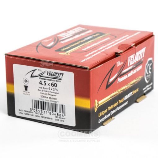 Picture of Velocity Premium Screw 4.5 x 60mm (Box of 200)