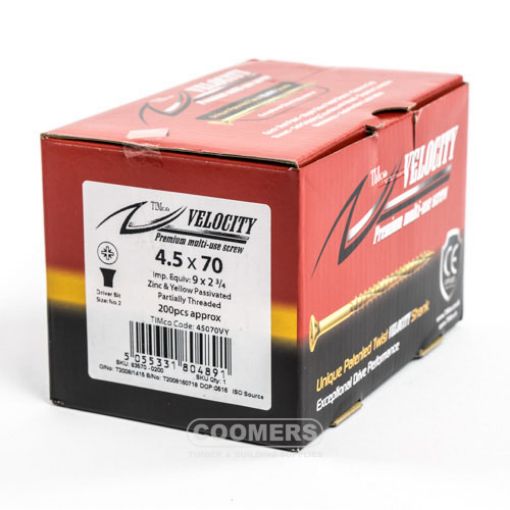 Picture of Velocity Premium Screw 4.5 x 70mm (Box of 200)