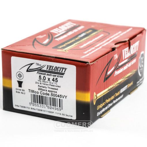 Picture of Velocity Premium Screw 5 x 45mm (Box of 200)