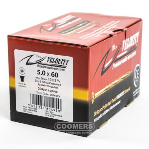 Picture of Velocity Premium Screw 5 x 60mm (Box of 200)