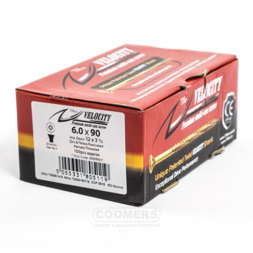 Picture of Velocity Premium Screw 6 x 90mm (Box of 100)