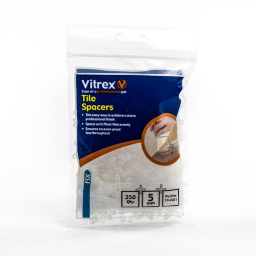 Picture of Vitrex Floor Tile Spacers 5mm (Pack of 250)