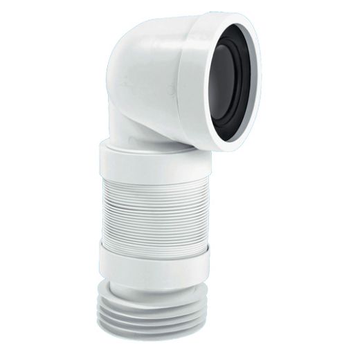 Picture of Mcalpine 90 Deg Bend Flexible WC Pan Connector