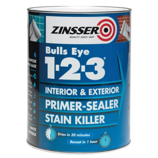 Picture of Zinsser Bulls Eye 1-2-3 Stain Killer 1Ltr