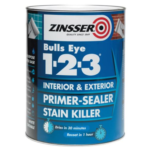 Picture of Zinsser Bulls Eye 1-2-3 Stain Killer 2.5Ltr