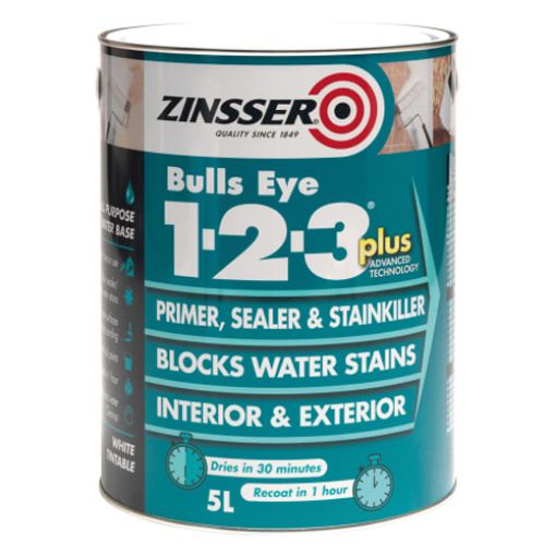 Picture of Zinsser Bulls Eye 1-2-3 Plus Stain Killer 1Ltr