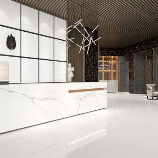 Picture of Space White Glazed Porcelain Wall & Floor Tile 600x600mm - 1.08sqm Box