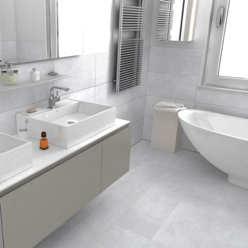 Picture of Loft White Glazed Porcelain Wall & Floor Tile 300x600mm - 1.26sqm Box