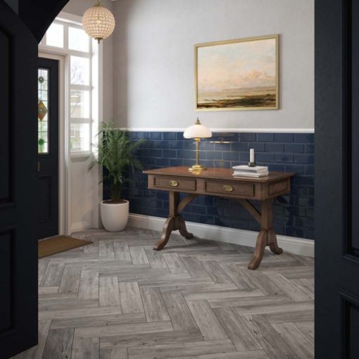 Picture of Metro Marino Blue Ceramic Wall Tile 100x200mm - 1sqm Box