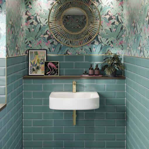 Picture of Metro Turquoise Ceramic Wall Tile 100x300mm - 1.02sqm Box