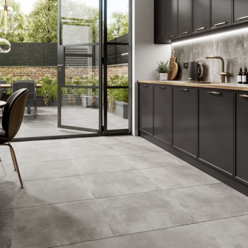 Picture of Loft Ash Rectified Glazed Porcelain Wall & Floor Tile 600x600mm - 1.44sqm Box