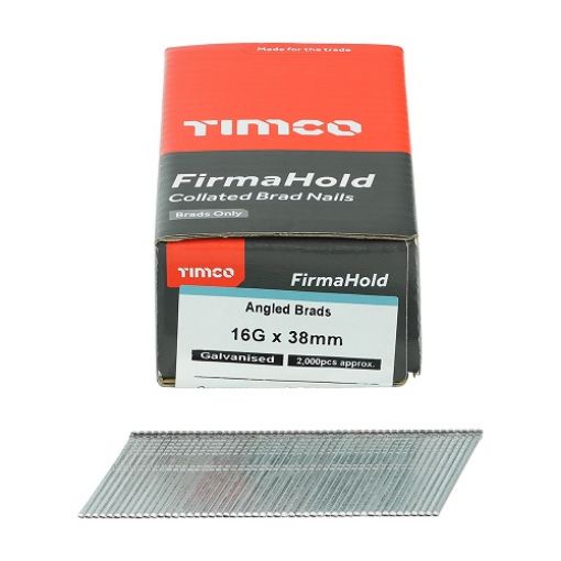 Picture of FirmaHold Angled Brad Galvanised 16g x 38 (Box of 2000)