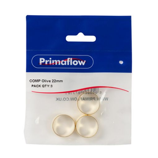 Picture of Compression Brass Olive 22mm (Pack of 3)