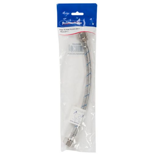 Picture of KwikPak Flexible Tap Connector Hose 15mm x 3/4" x 30cm