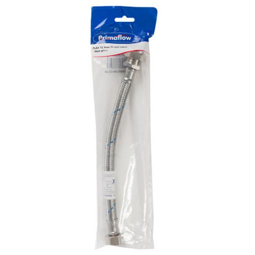 Picture of KwikPak Flexible Tap Connector Hose 22mm x 3/4" x 30cm