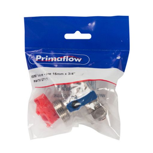 Picture of KwikPak Washing Machine Valve - Tee 15mm x 3/4"