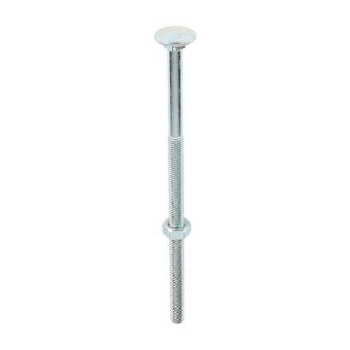Picture of Carriage Bolt and Hex Nut BZP M10 x 220 (Box of 6)