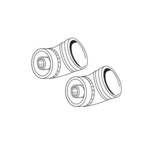 Picture of Ideal Logic 45 Flue Bends (Pack Of 2) 203131