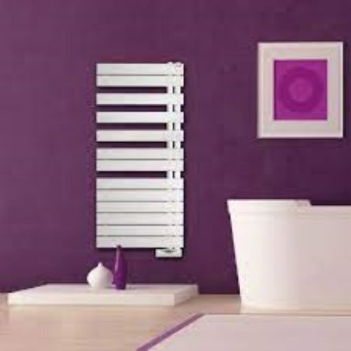 Picture of Zehnder Roda Spa Asym Electric - 862 x 550mm 500 Watt - White