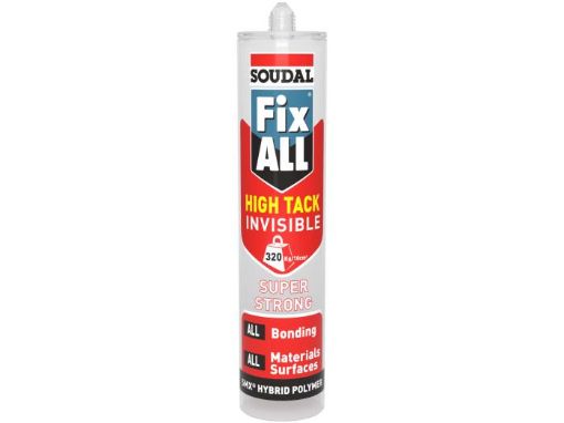 Picture of Soudal Invisible 290ml Fix All High Tack Super Strong Smx Sealant/Adhesive