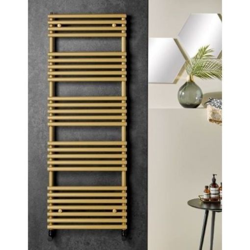 Picture of Redroom TT Lux Height 1355mm Width 496mm 666 Watts - 1183 BTU - Gold Look