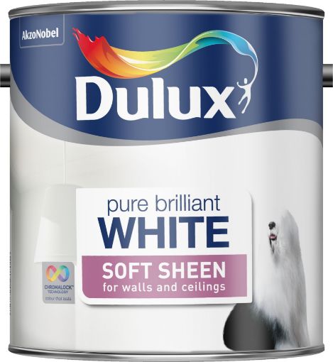 Picture of 2.5L Dulux Soft Sheen Pure Brilliant White