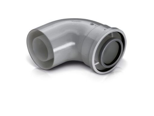 Picture of Silver 90 Deg Flue Bend