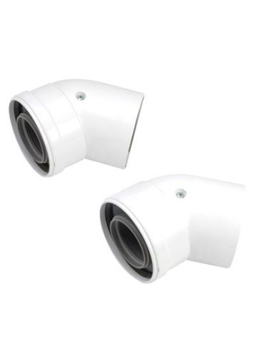 Picture of 45 Deg Bend x 2 (60/100mm diameter)