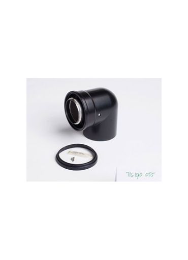 Picture of 80/125mm Balanced Flue 90 Deg Elbow