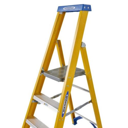 Picture of 4 Tread Fibreglass Heavy Duty Platform Stepladder