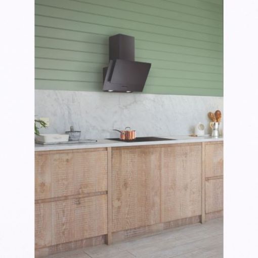 Picture of Angled Wall Cooker Hood, Black Painted Steel