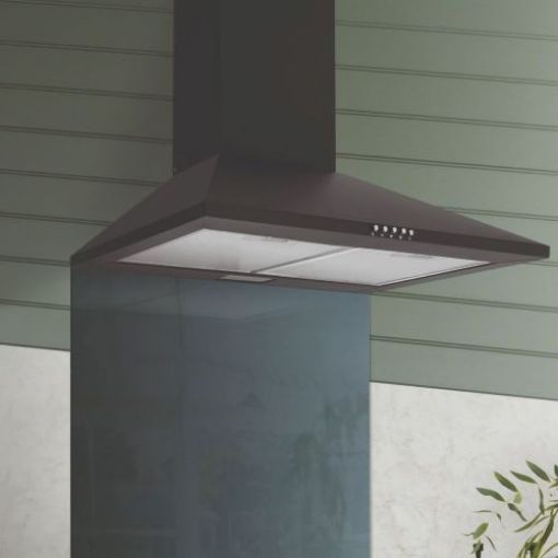 Picture of 60cm Wall Chimney Hood, Black