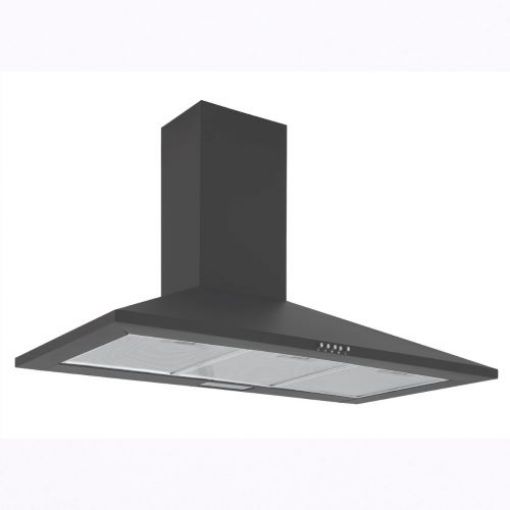 Picture of 90cm Wall Chimney Hood, Black