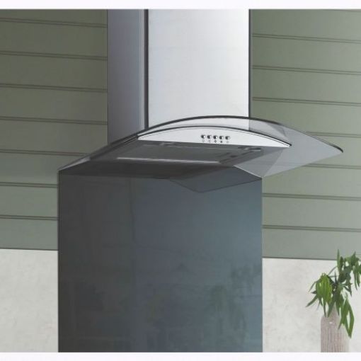 Picture of 59.5cm Chimney Hood, Stainless Steel and Glass