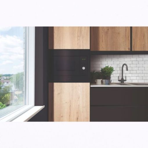 Picture of Built-In Microwave and Grill with Frame, 25 Litre, Black