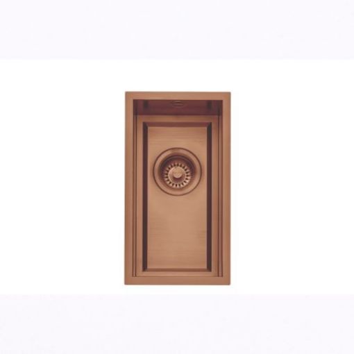 Picture of Saso 20cm Worktop Sink 16mm Ledge - Copper Finish