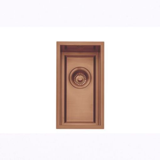 Picture of Saso 22cm Worktop Sink 26mm Ledge - Copper Finish