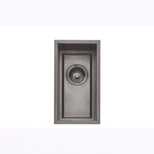 Picture of Saso 45cm Worktop Sink 16mm Ledge - Gunmetal Finish