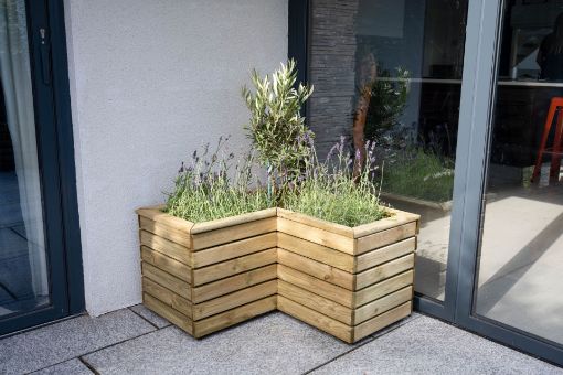 Picture of Linear Corner Planter 80cm (Home Delivered)