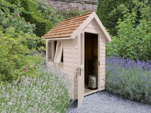 Picture of Forest Retreat Shed 6' x 4' - Painted Natural Cream (Installed)
