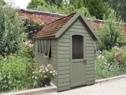 Picture of Forest Retreat Shed 8' x 5' - Painted Moss Green (Installed)