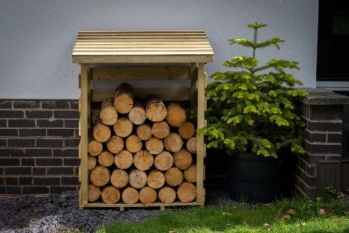 Picture of Compact Pent Log Store (Home Delivered)