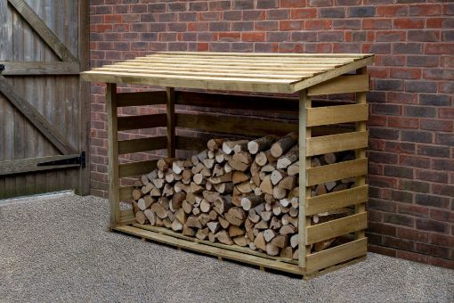 Picture of Large Pent Log Store (Home Delivered)