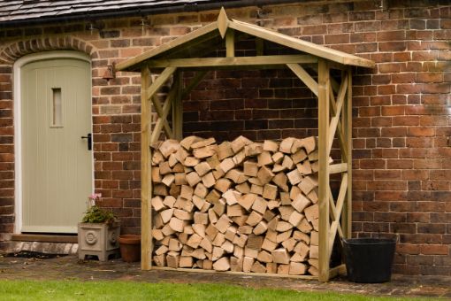 Picture of Large Apex Wall Log Store (Home Delivered)