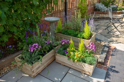 Picture of Durham Rectangular Planter - Set of 3 (Home Delivered)
